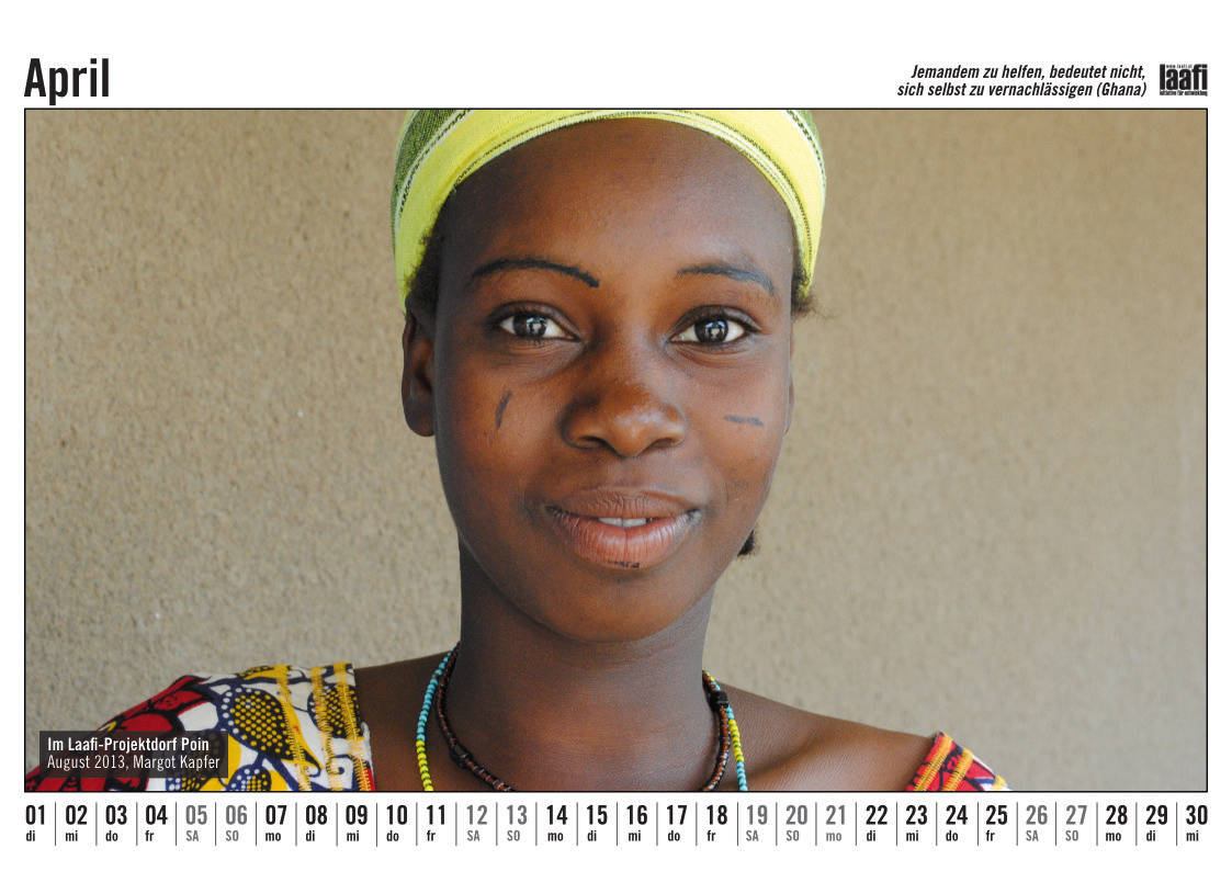 Burkina Faso Fotokalender April 2025