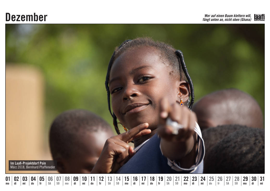 Burkina Faso Fotokalender Dezember 2025