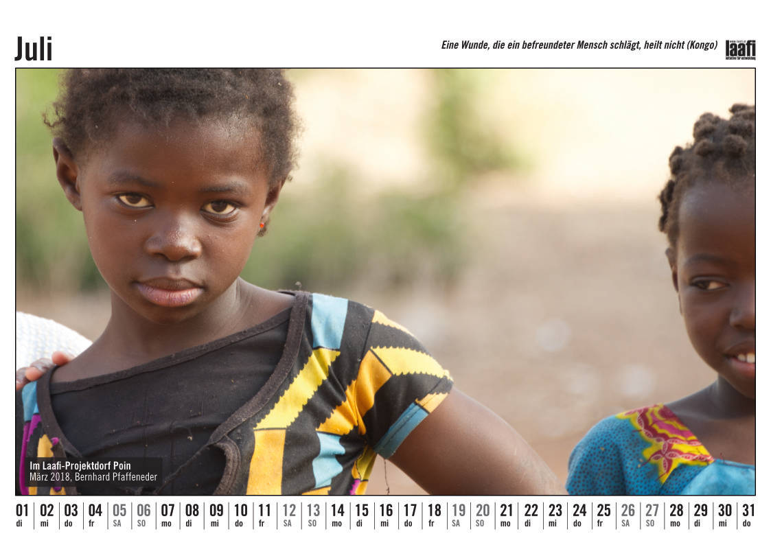 Burkina Faso Fotokalender Juli 2025